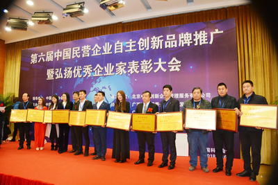 第六屆中國民營企業自主創新品牌推廣暨優秀民營企業家表彰大會&rdquo;在京舉行